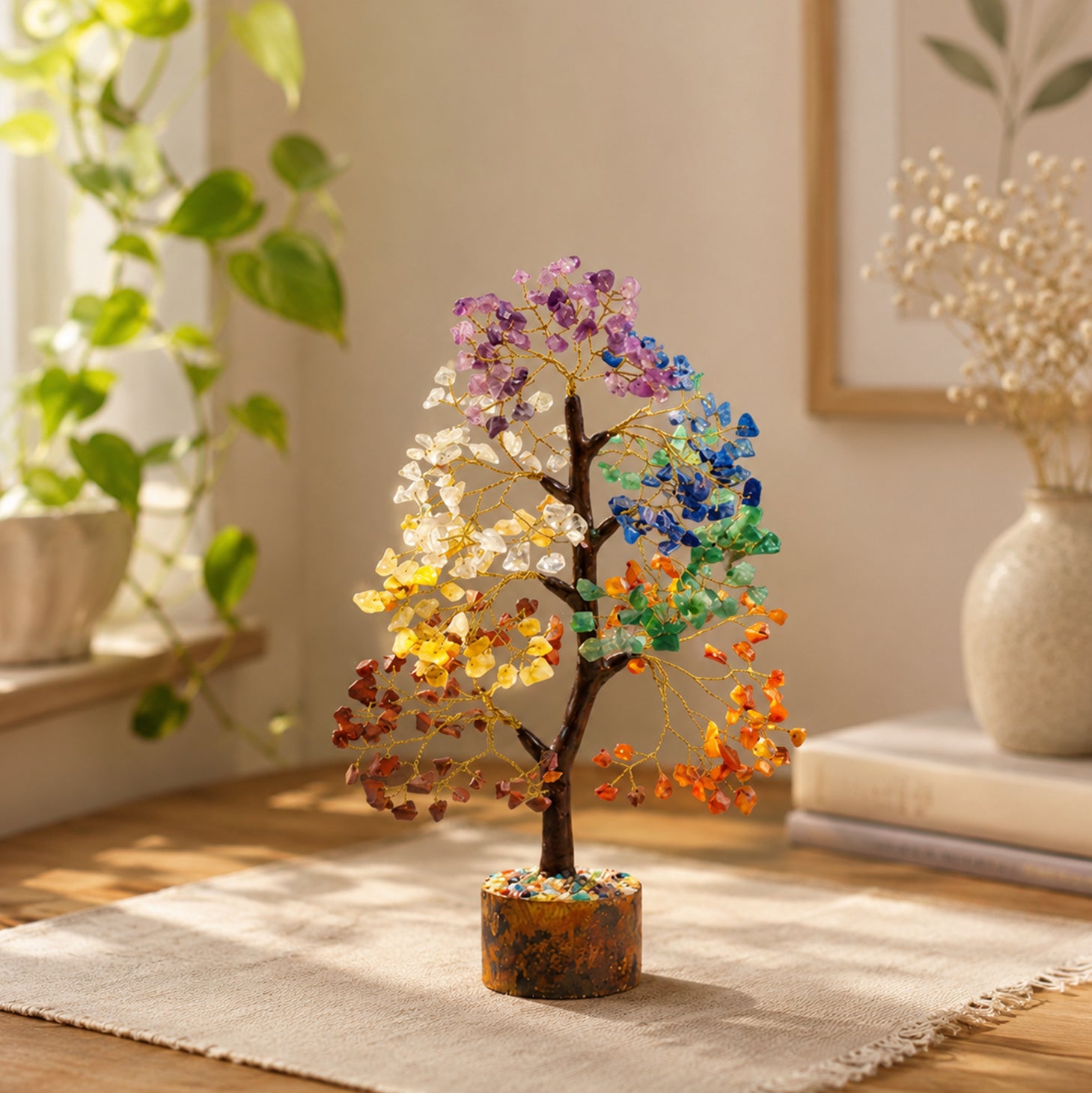 Seven Chakra Crystal Tree