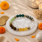 Dhan Yog Bracelet with Free Raw Selenite Plate