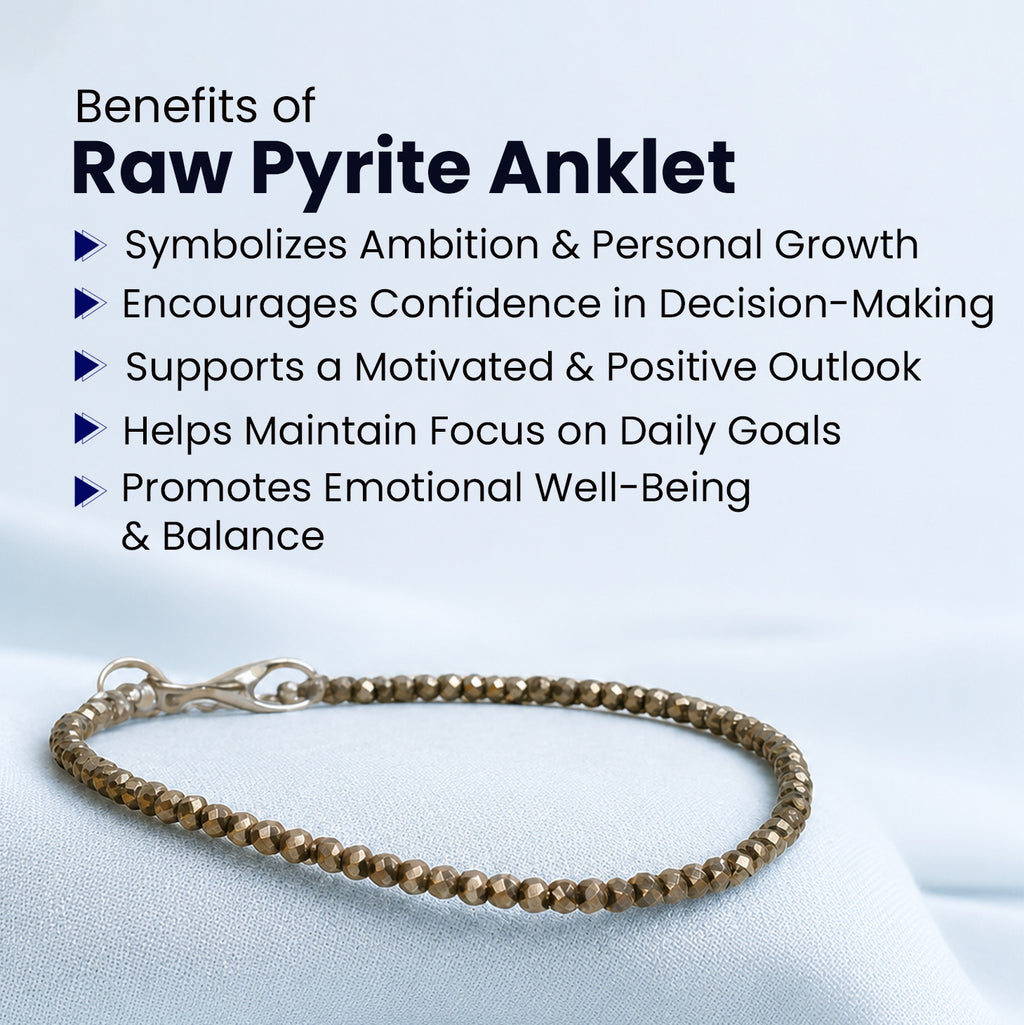 Raw Pyrite Anklet