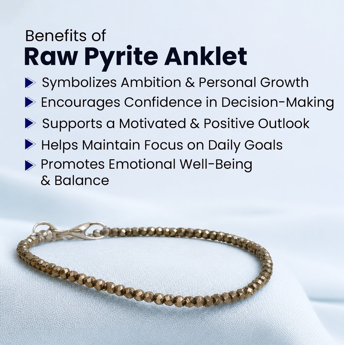 Raw Pyrite Anklet