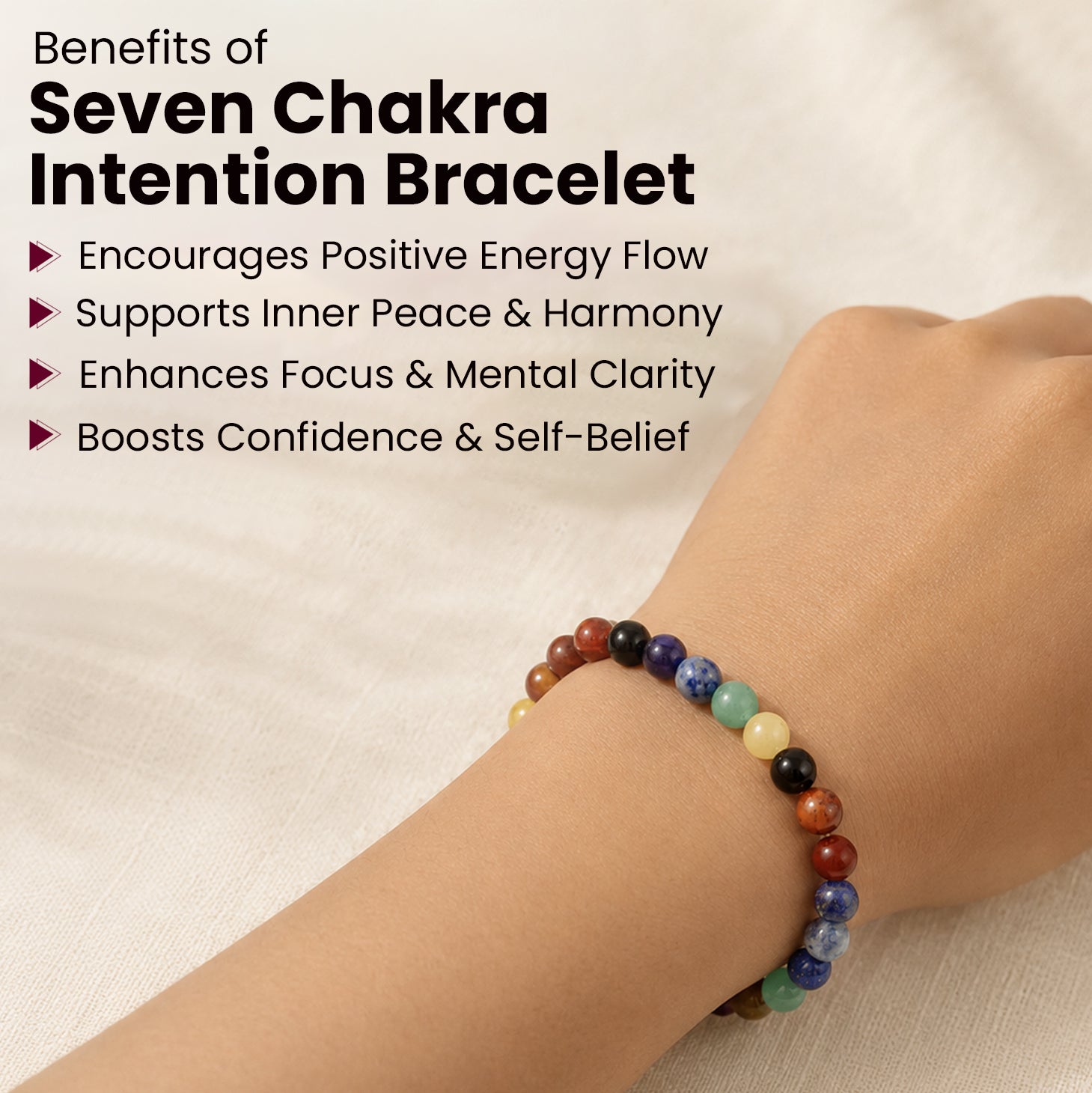 Seven Chakra Intention Bracelet