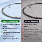Raw Pyrite Anklet