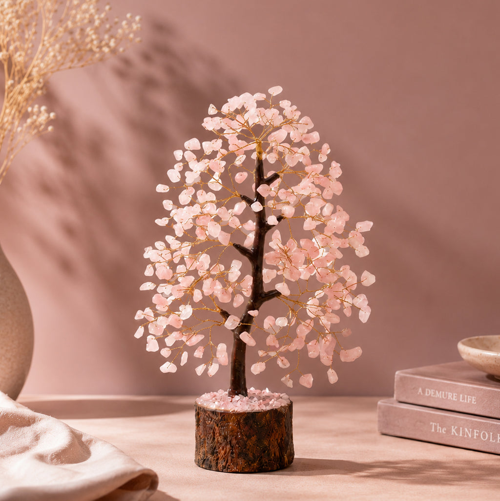 Rose Quartz Crystal Tree