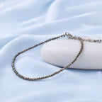 Raw Pyrite Anklet