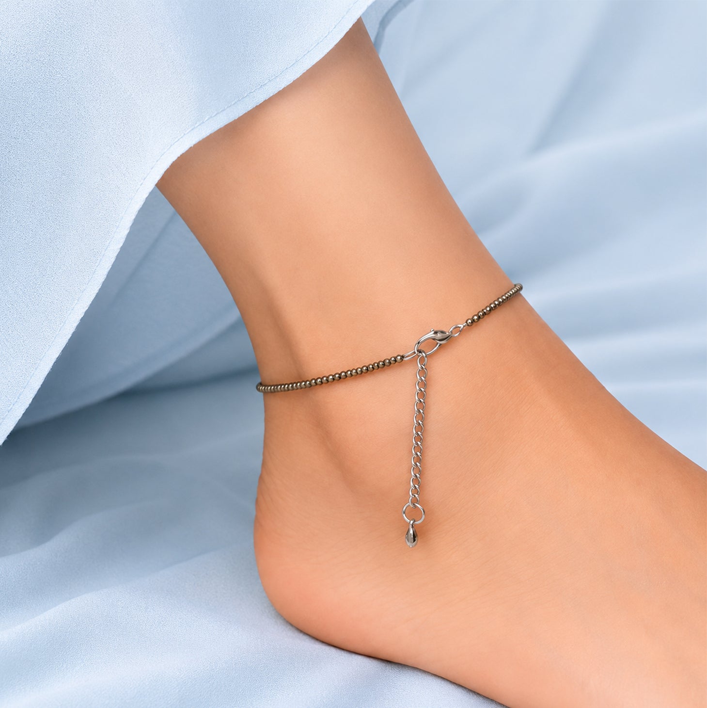 Raw Pyrite Anklet