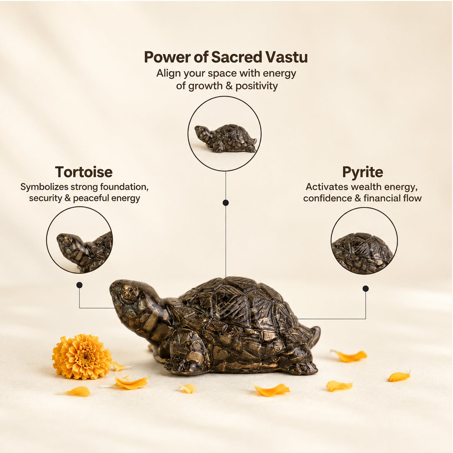 Vastu Pyrite Tortoise